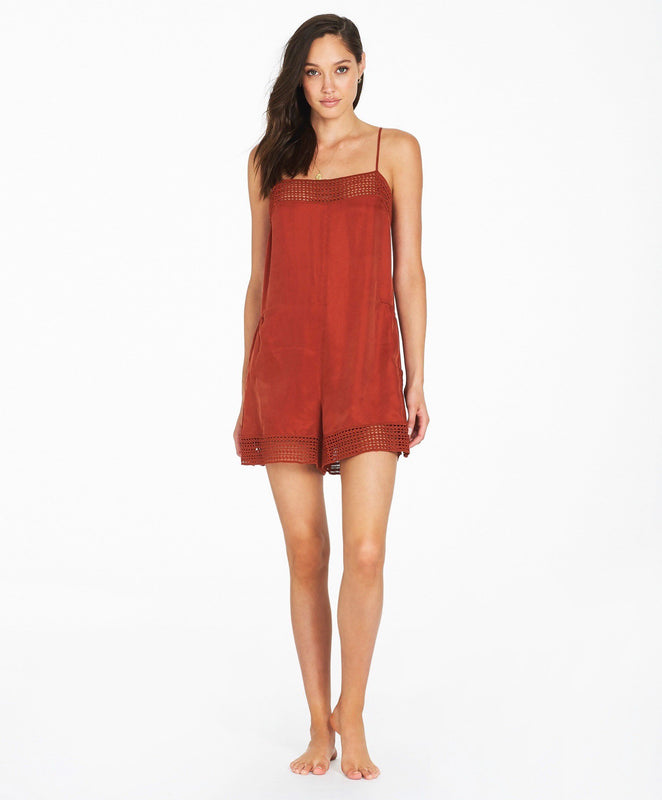 Syracuse Playsuit - Red