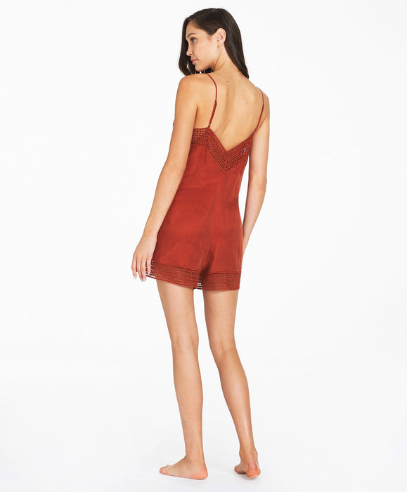 Syracuse Playsuit - Red
