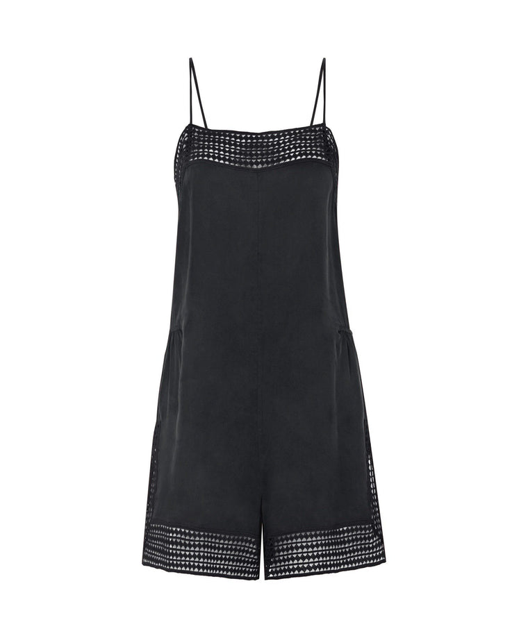 Syracuse Playsuit - Washed Black