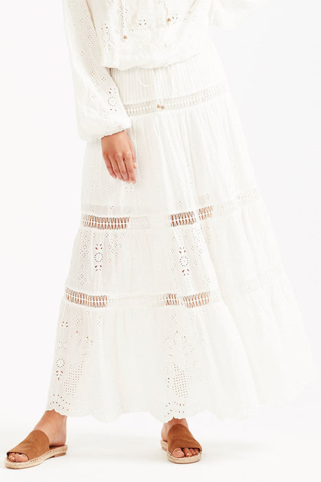 Xanthe Maxi Skirt - White