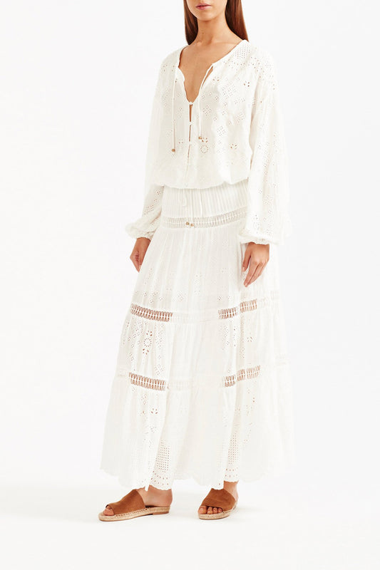 Xanthe Maxi Skirt - White