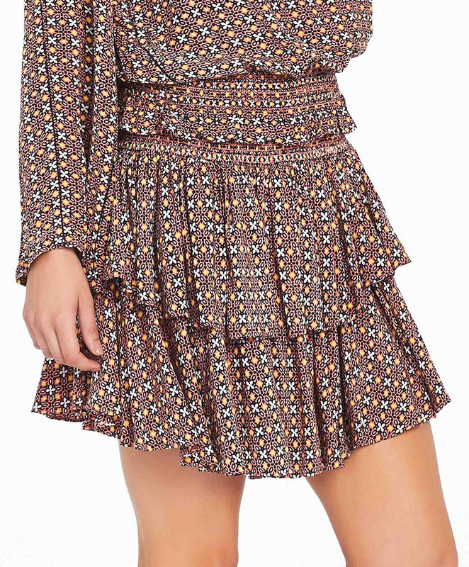 Tigerlily Zareen Ditsy Skirt - Peach