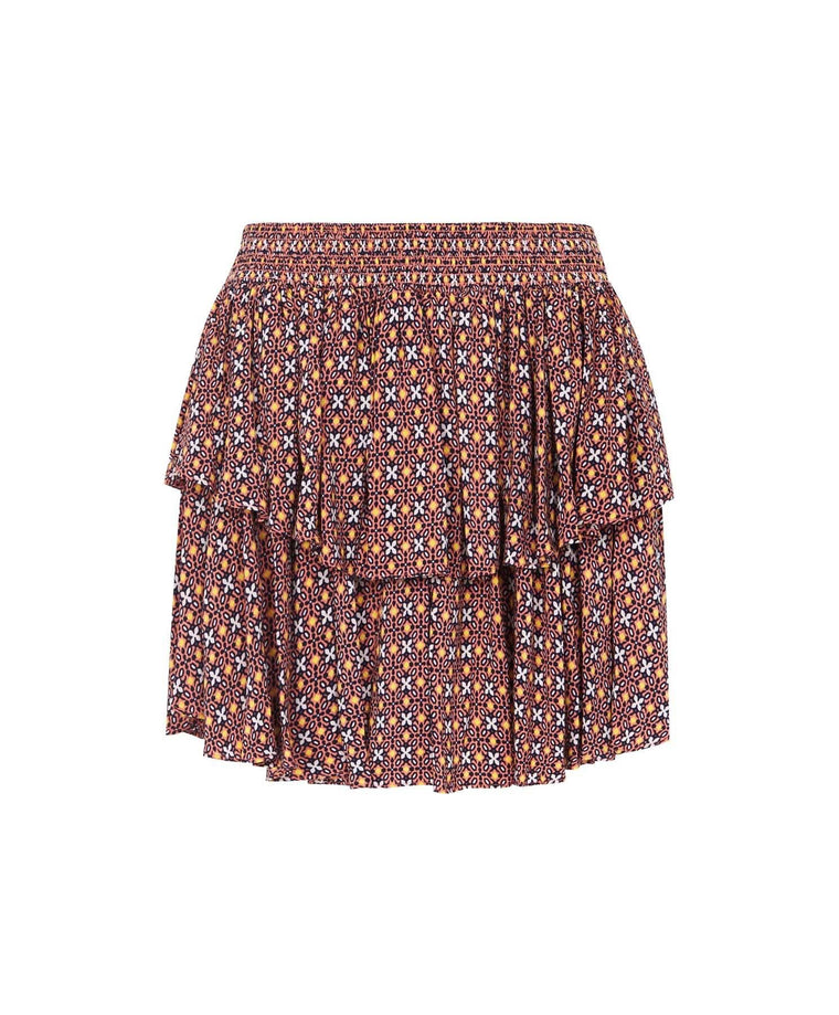Zareen Ditsy Skirt - Peach