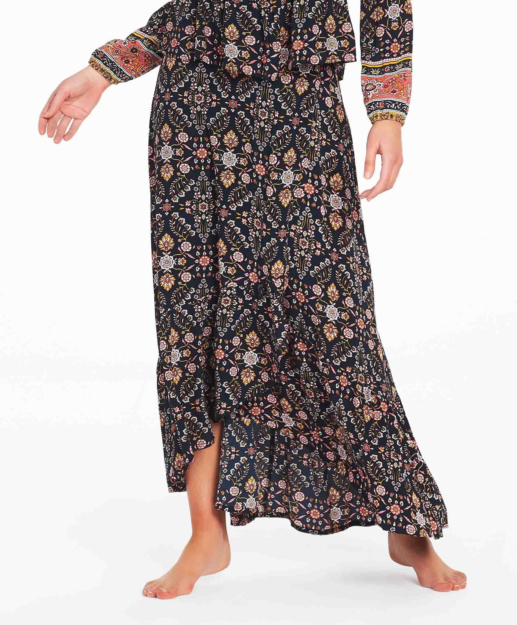 Tigerlily Zareen Maxi Skirt - Indigo